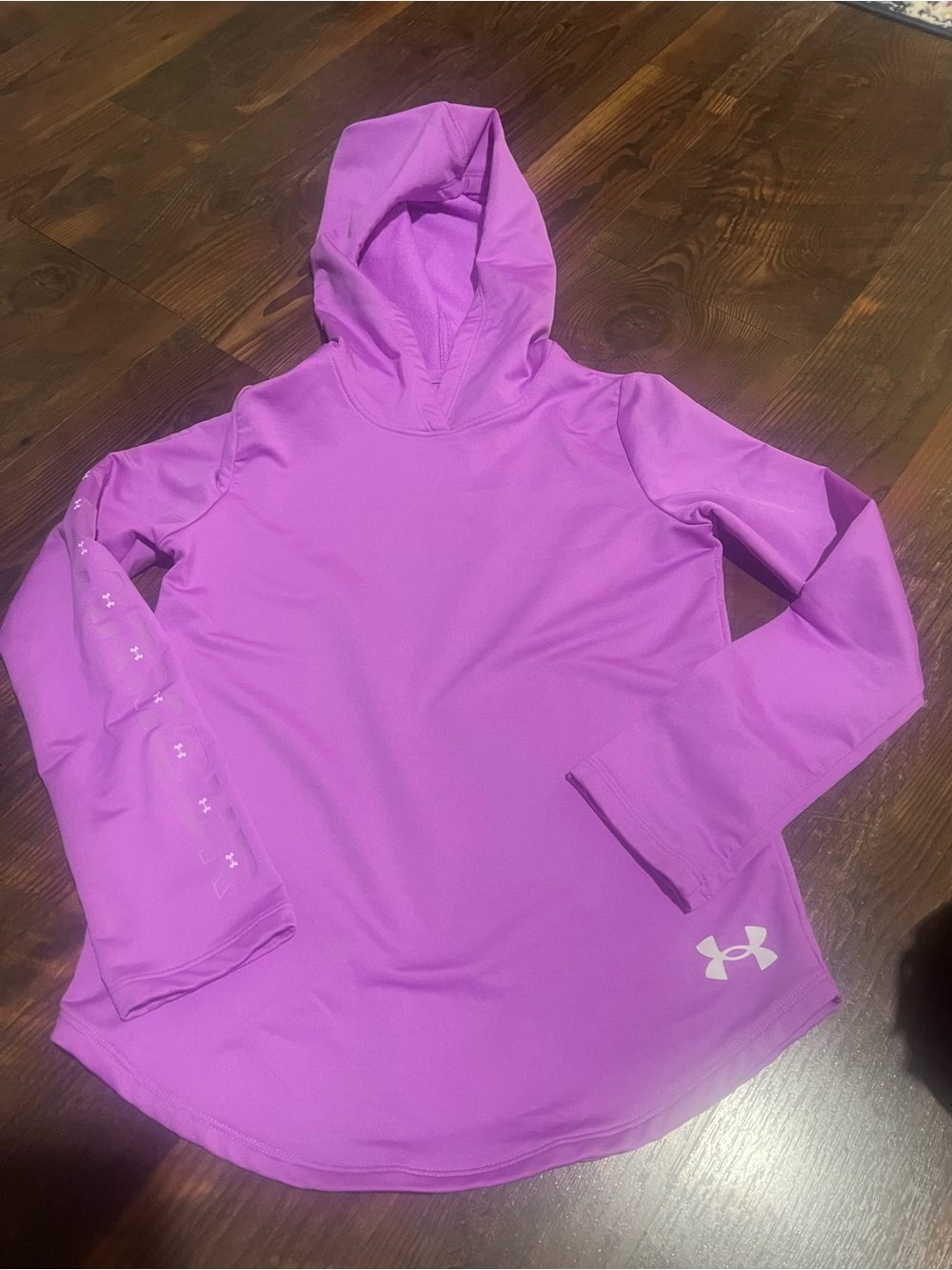 Under Armour Lavender/Pink ColdGear Hooded Pullover
